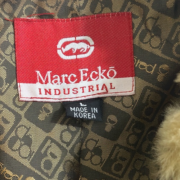 Marc Ecko Industrial faux fur and leather jacket. Size L. Mid length. - Picture 12 of 16